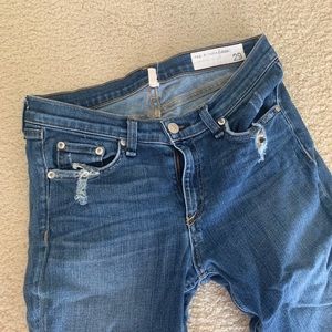 Rag & Bone/JEAN ripped skinny jeans